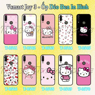 Ốp lưng Vsmart Joy 3 dẻo đen in hình Hello Kitty dễ thương