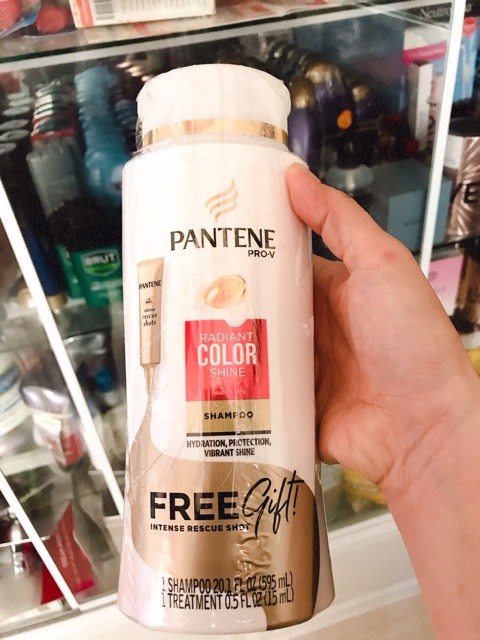 Dầu gội pantene dành cho tóc nhuộm 595ml( tặng kèm 1 tuýp tinh chất dưỡng tóc 15ml)