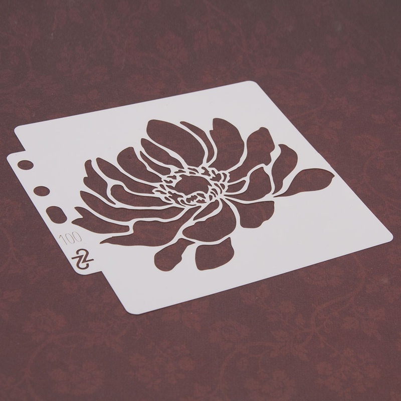 Khuôn Nhựa Vẽ Hoa Lớn Có Thể Tái Sử Dụng Cho Thiệp Chúc Mừng / Bánh / Bánh Ngọt