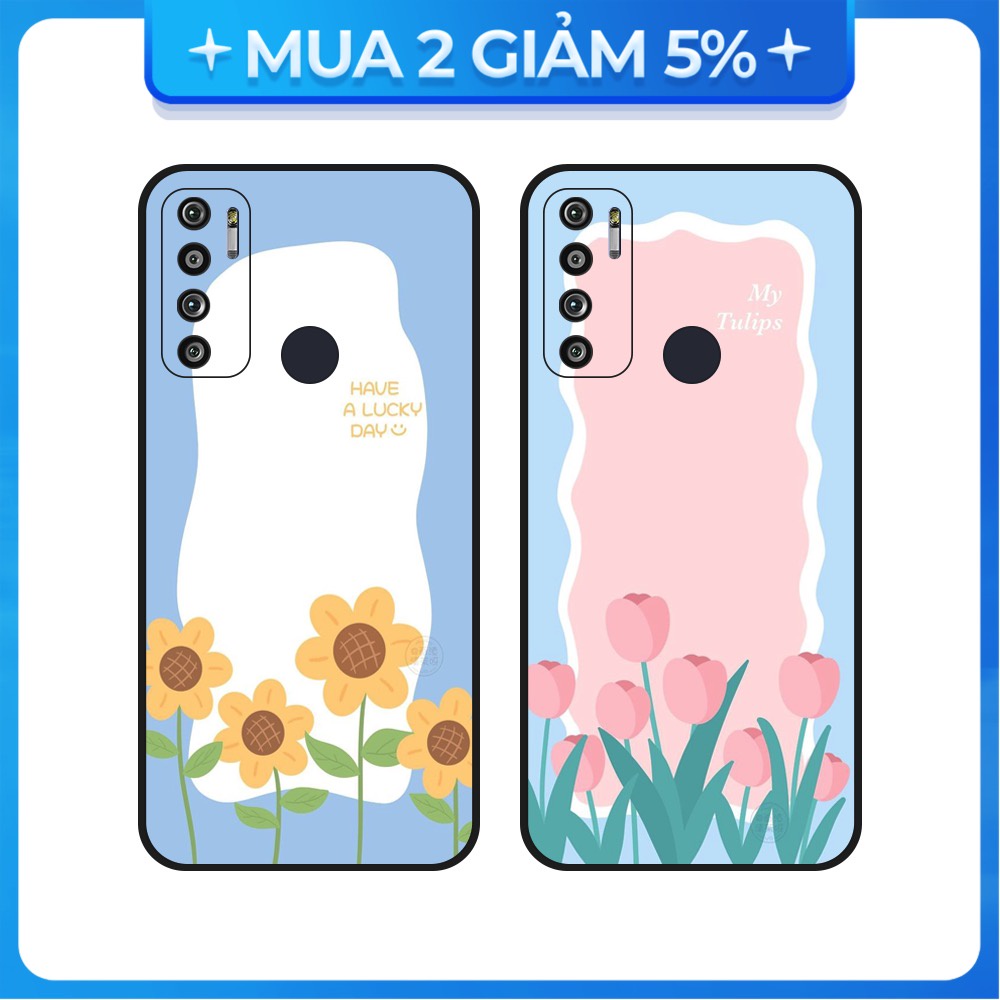 Ốp lưng Vsmart Joy 3/Joy 4/Active 3/Bee 3/Live/...dẻo đen hình Hoa ánh dương