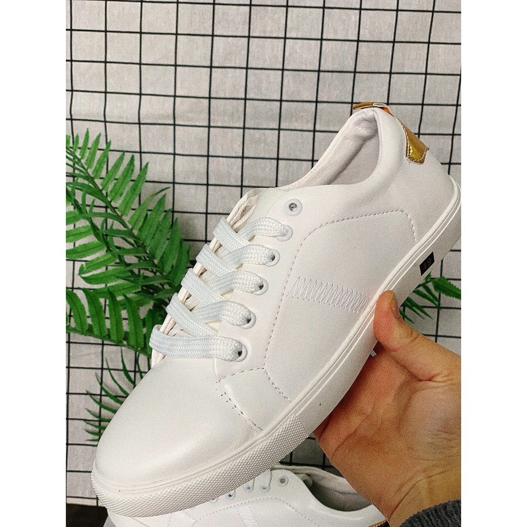 Giày Nam Trắng Gót Vàng Sành Điệu Cao Cấp ( Tặng Nước Hoa ) | BigBuy360 - bigbuy360.vn