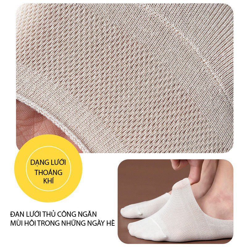 Tất Nam Bàn Chân Chất Liệu Cotton Siêu Thoáng Mát TB01A