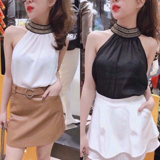 Áo cổ yếm 120k