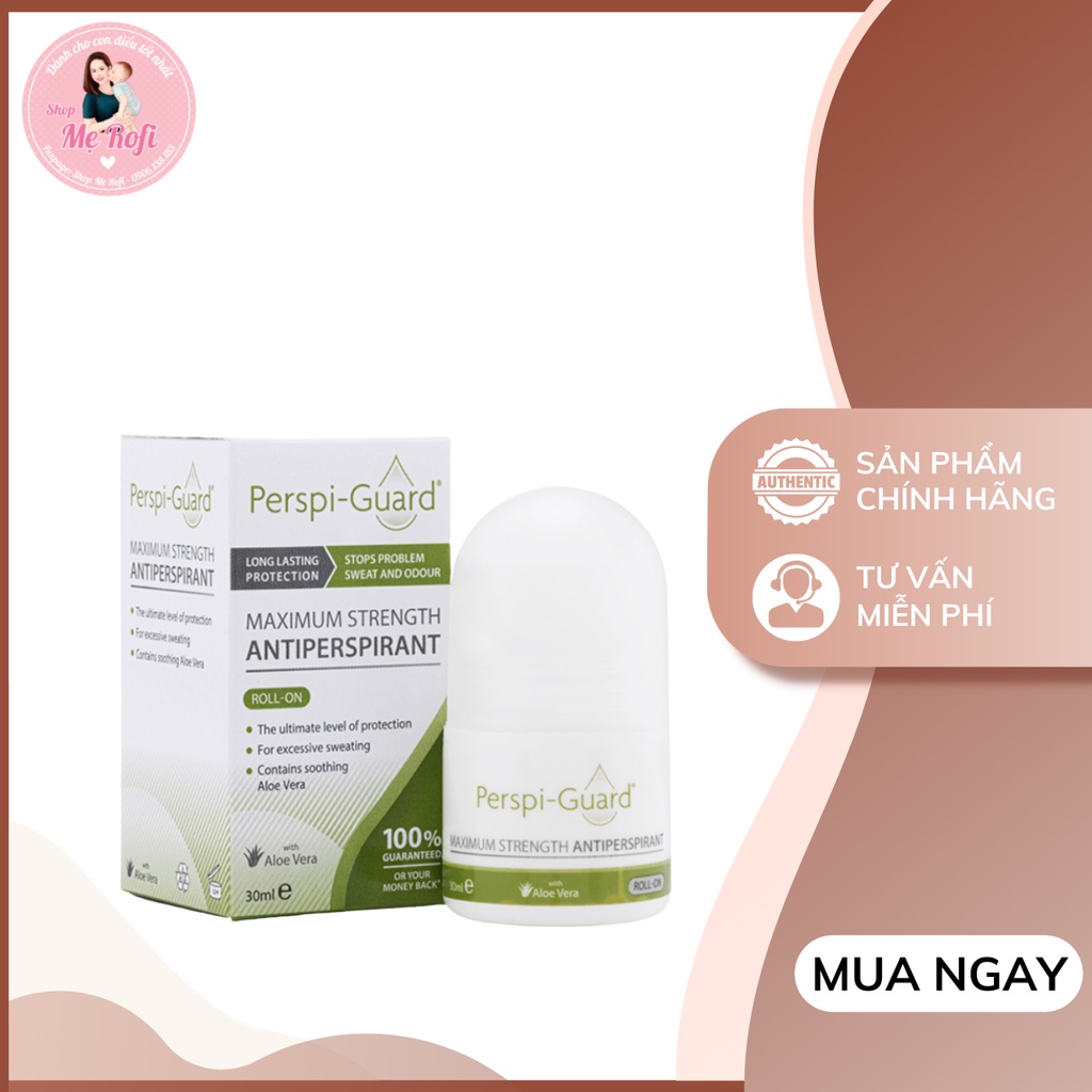 Lăn + xịt Perspi-Guard khử mùi ngăn mồ hôi 30ml Mẹ Rofi