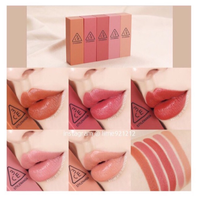 🦋MÀU MỚI🦋 SON 3CE THỎI LÌ MOOD RECIPE | BigBuy360 - bigbuy360.vn