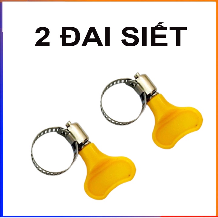 Đầu vòi xịt tăng áp lực nước mini bằng đồng tưới cây rửa xe cực mạnh kèm đai siết ống