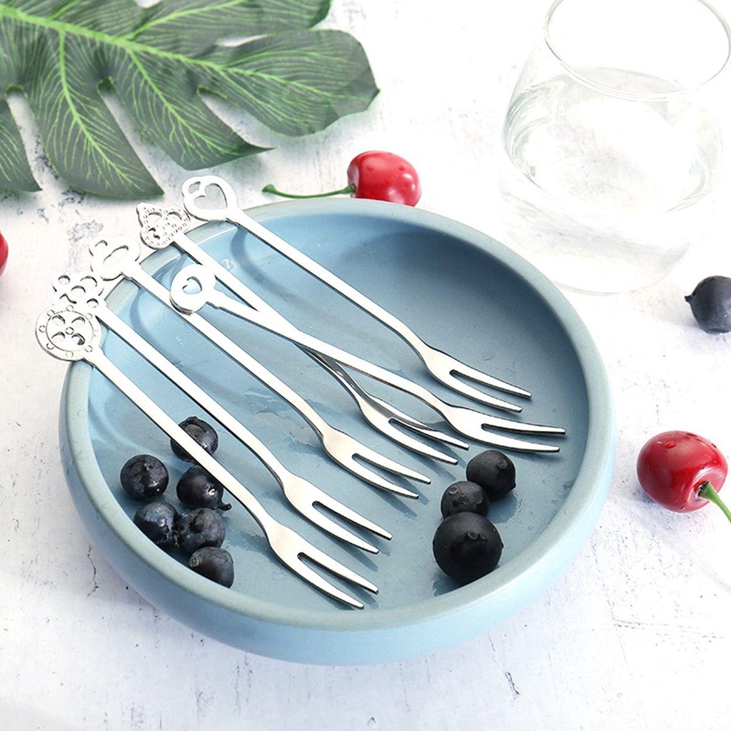 Nĩa Ăn Trái Cây Bằng Thép Không Gỉ