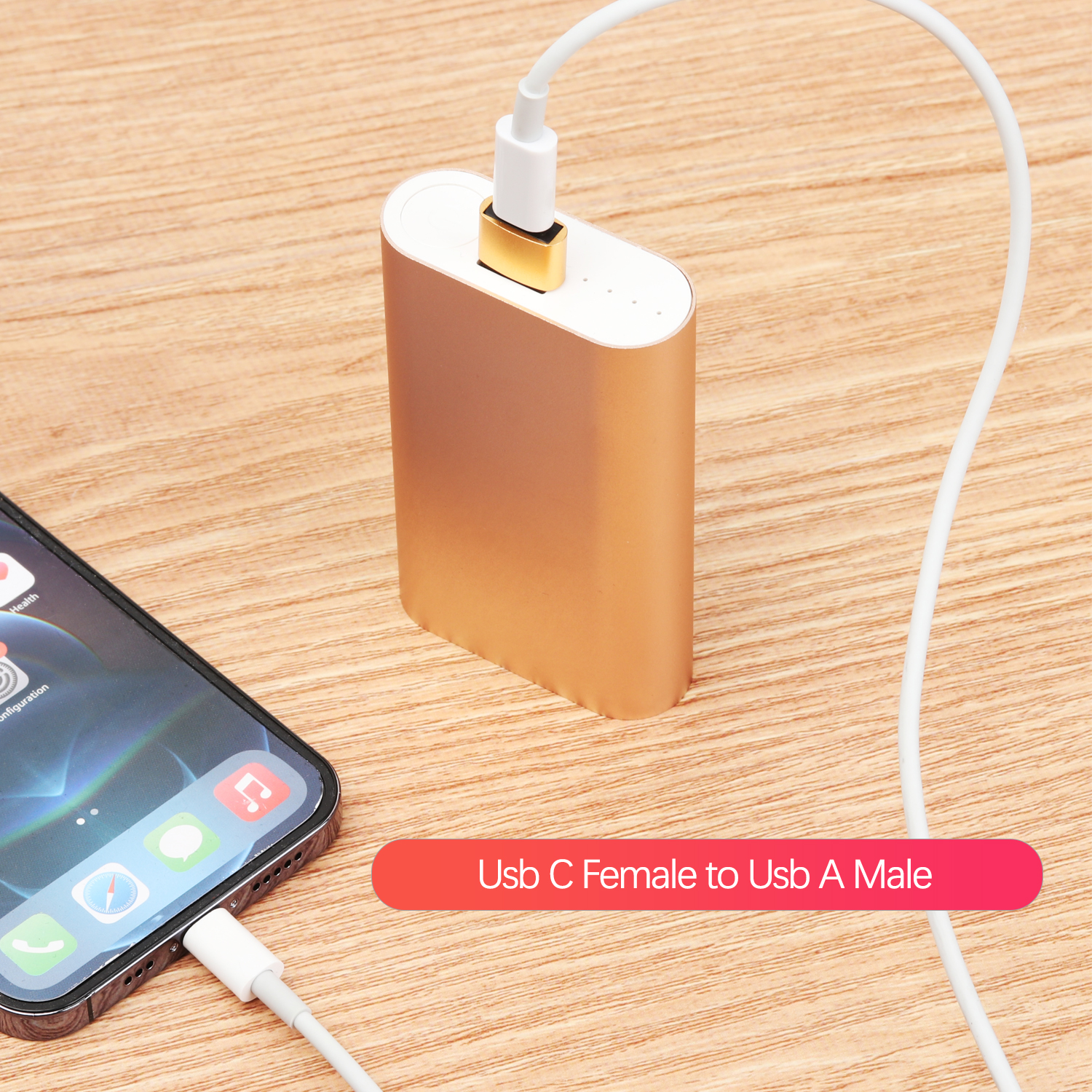 (Hàng Mới Về) Set 6 Đầu Chuyển Đổi Từ Giác Cắm Usb-C Sang Cổng Usb