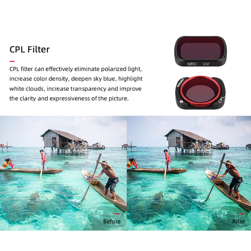 Bộ 3 Kính Lọc CPL / UV / ND8PL Cho Máy Ảnh Bỏ Túi 1 / 2