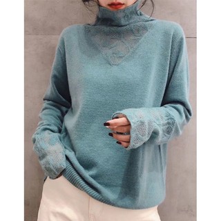 Áo Len Lông Thỏ Mềm Nhẹ Pha Ren Cực Đẹp