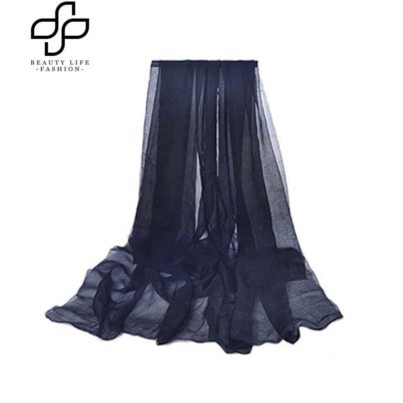 Khăn choàng cổ chiffon trơn