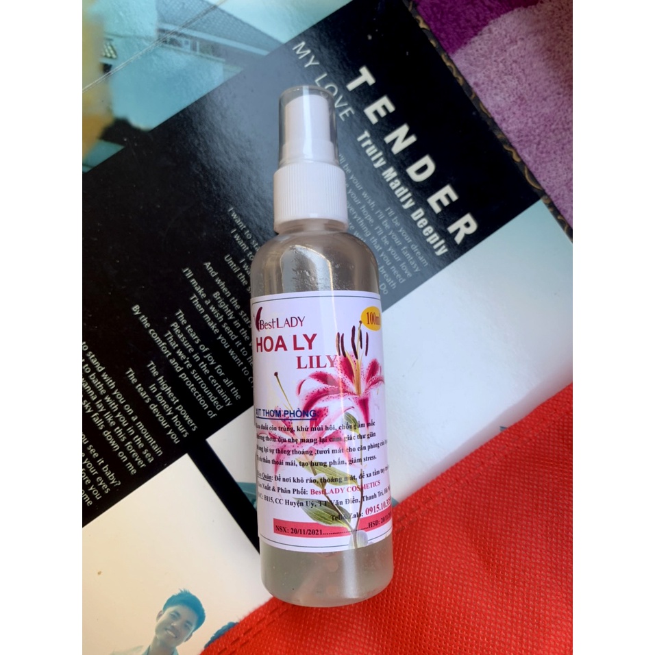 100ML -Xịt Thơm Phòng hương nước hoa : HOA HỒNG - HOA LY , Coco chanel...
