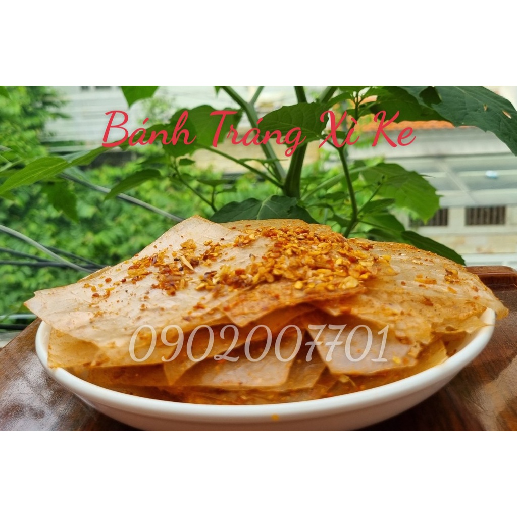 1 Gói Bánh tráng muối nhuyễn xì ke, bánh tráng xì ke - Bánh Tráng Muối Tỏi Nhuyễn Cay - Bánh Tráng Nghệ Sĩ