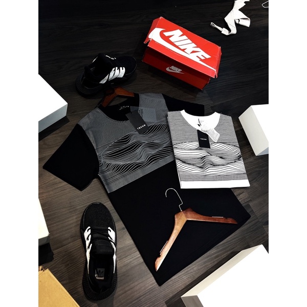 Áo Phông Nam Nữ Mùa hè - Áo Thun cotton quảng châu 2 màu trắng đen