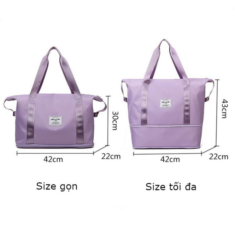 Túi Du Lịch Đa Năng Túi Xách Nữ Cỡ Lớn 2 Tầng Chống Thấm Đựng Hành Lý Cao Cấp HUYNA MART