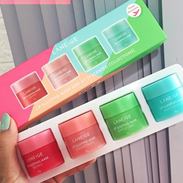 SET MẶT NẠ NGỦ MÔI LANEIGE LIP SLEEPING MASK MINI KIT