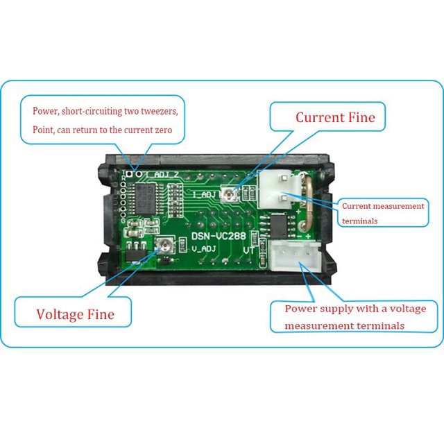 ✅[Giảm giá] Đồng hồ đo vôn ampe 10A 0-100v