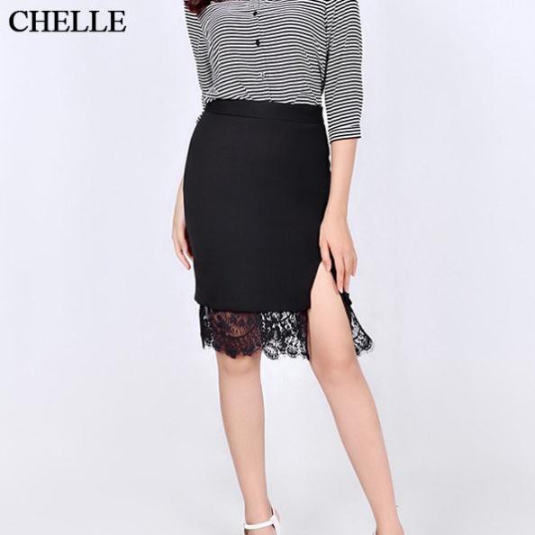 Chân váy công sở phối ren cực nữ tính thời trang thiết kế - C62L18T122-NS14 | BigBuy360 - bigbuy360.vn