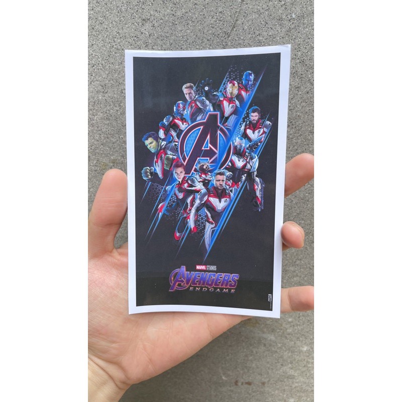 Hình dán STICKER Poster BIỆT ĐỘI SIÊU ANH HÙNG MARVELS AVENGERS