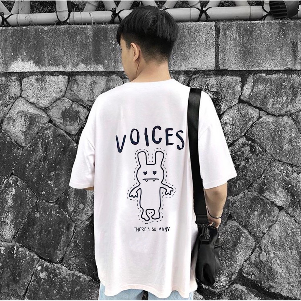 Áo thun tay lỡ  VOICES  phông Unisex nam nữ tee oversize form rộng pull Ulzzang Streetwear Hàn Quốc vải mềm