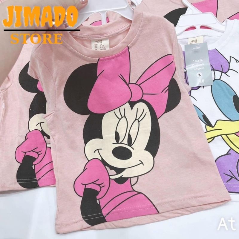 Áo phông bé combo 2 áo thun Disney Mickey Vịt Donal chất cotton JIMADO E1.073.110