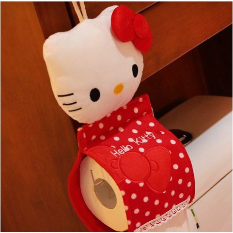 Hộp Đựng Khăn Giấy Hình Mèo Kitty Xiaoduojiju