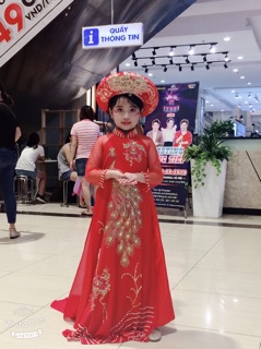 set trang phục áo dài biểu diễn