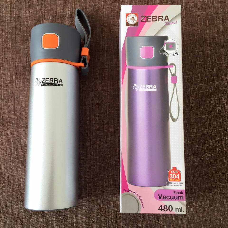 Dòng Zebra - Bỉnh giữ nhiệt Zebra - [Tặng Túi Bảo Vệ] Bình Giữ Nhiệt ZEBRA Zelect Inox 304 480ml