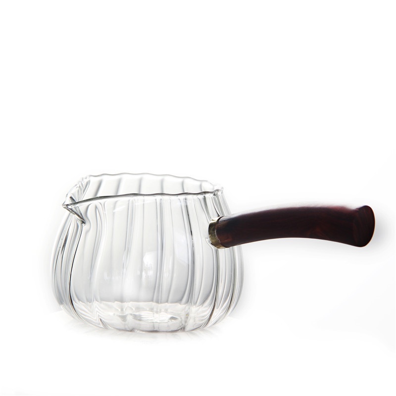 Tống chuyên trà thủy tinh Borosilicate chịu nhiệt cao cấp (Cán gỗ chắc chắn)