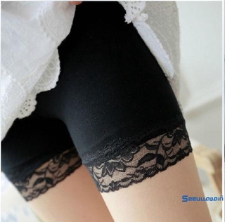 See-quần short an toàn cho nữ Quần liền mạch Quần lót trơn cơ bản Render Quần legging rắn