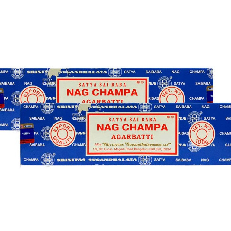 Thanh Hương Thiền Định (Nag Champa - SATYA Sai Baba Incense) Hương Trầm Cao Cấp Thờ Cúng &amp; Thiền Địnhl XÔ THƠM THANH TẨY