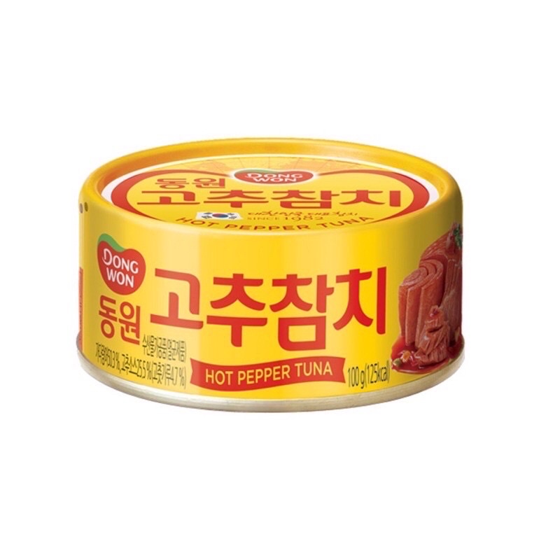 Cá ngừ vị ớt cay gấp đôi Dongwon 100g