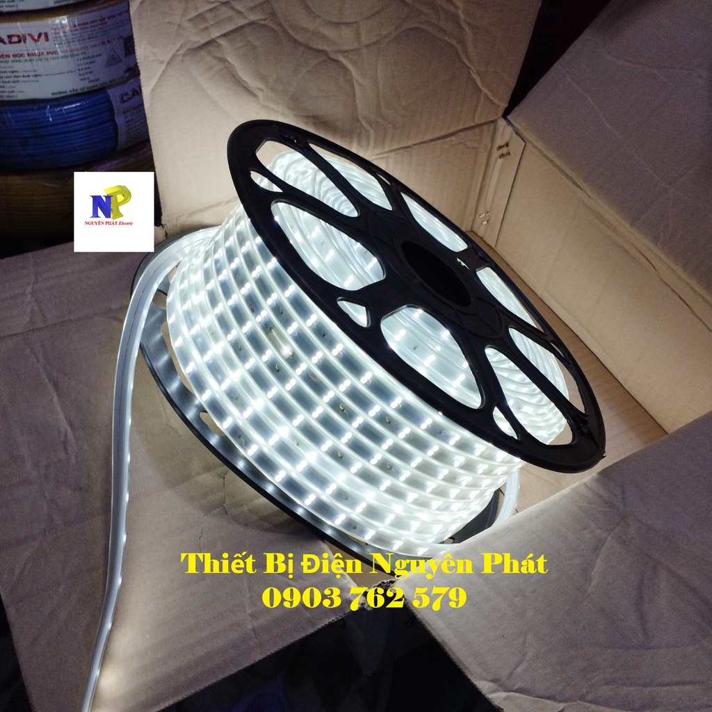 Đèn Led Dây Đôi 2835 Siêu Sáng - Giá Bán 1m Dùng Để Trang Trí Nội Thất Trong Nhà & Ngoài Trời