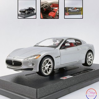 Xe mô hình sắt Maserati Granturismo TẶNG KÈM BIỂN SỐ tỉ lệ 1:24 hãng Burago