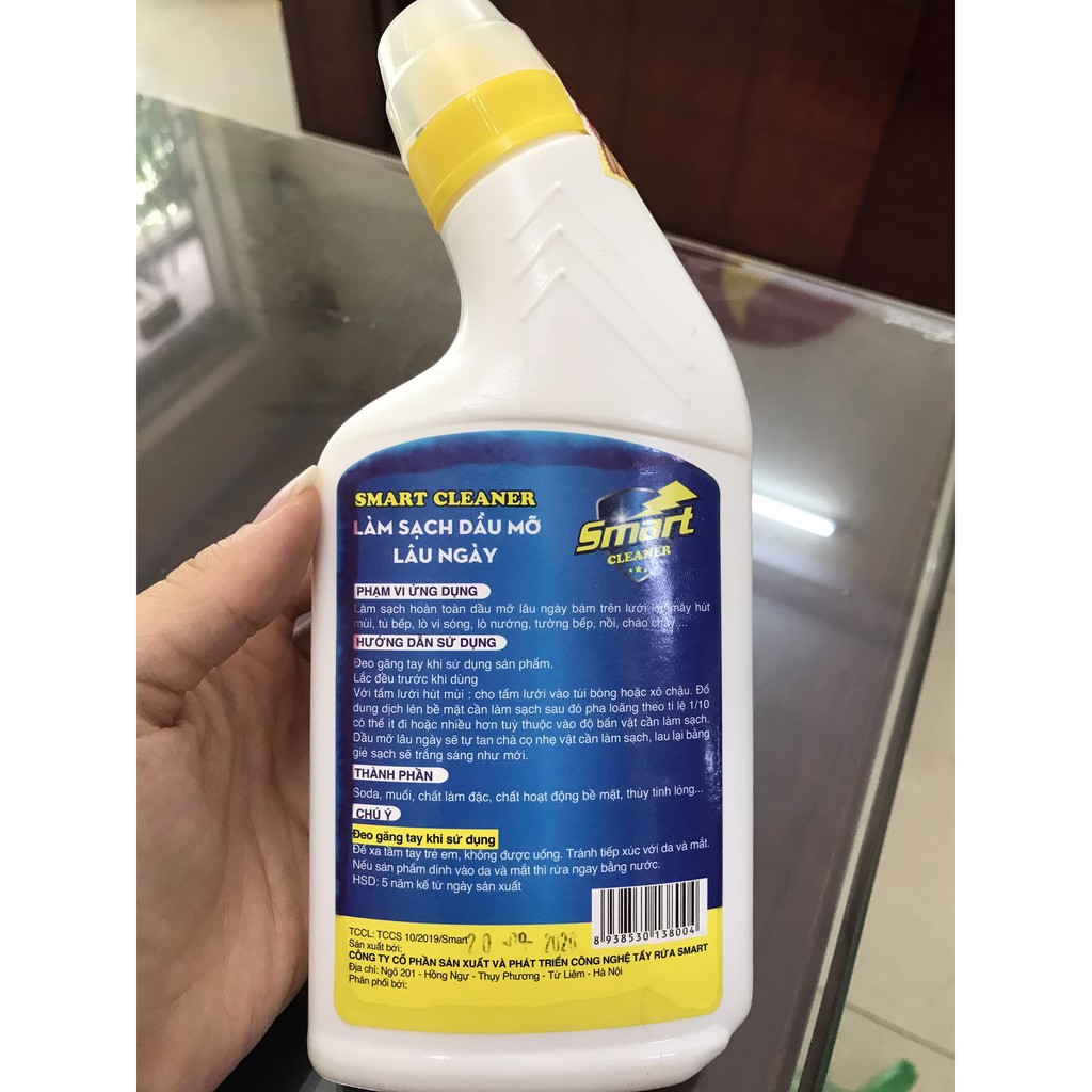 SMART CLEANER - Chuyên gia làm sạch dầu mỡ , cháy két lâu ngày (Chai 300ml)