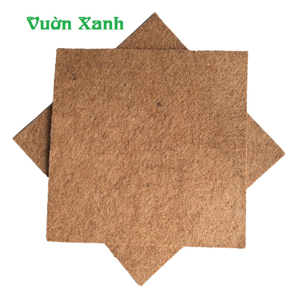 Thảm xơ dừa ép KT 50x50cm, giá thể giữ ẩm cho cây trồng