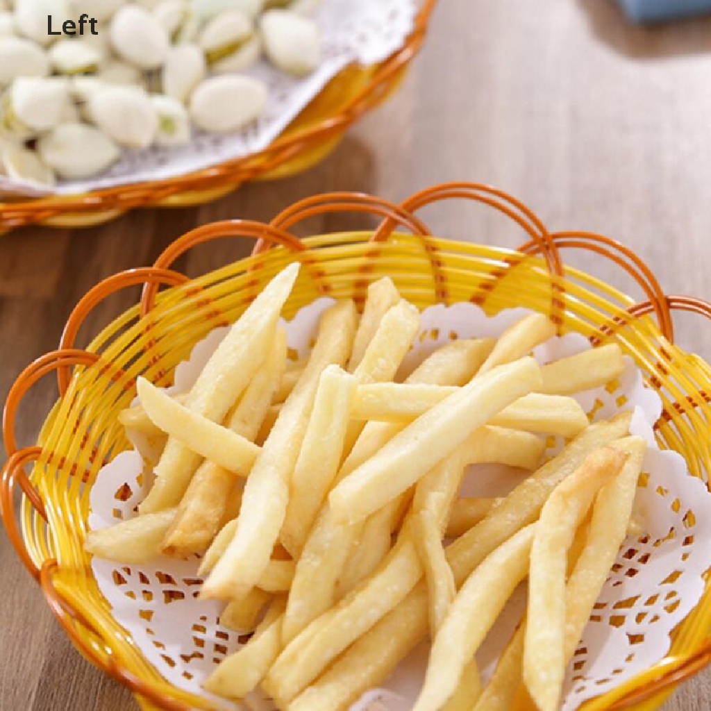 Bộ 100 Giấy Lót Bánh Hình Tròn Phối Ren Dùng Trang Trí