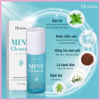 SỮA RỬA MẶT BẠC HÀ HEMIA-CAO CẤP HÀN QUỐC CHÍNH HÃNG
