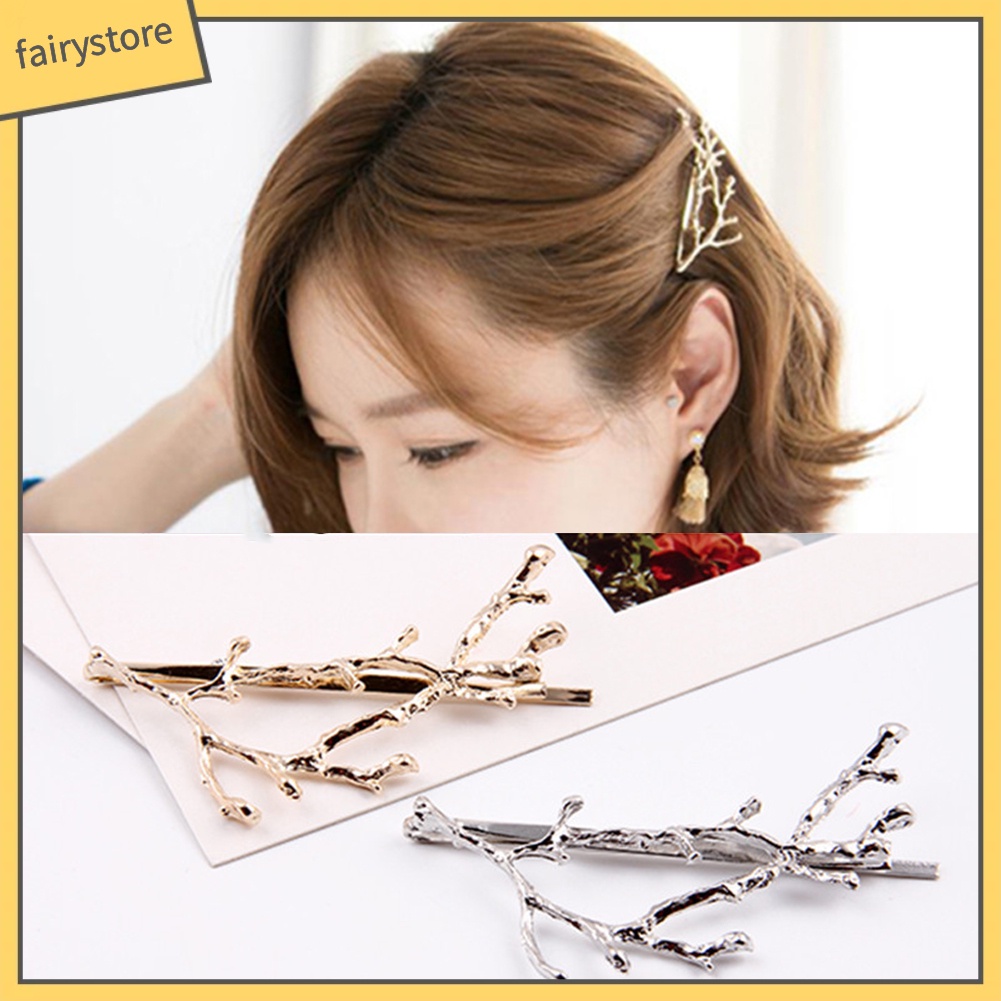 Kẹp Tóc Kim Loại Hình Sừng Tuần Lộc