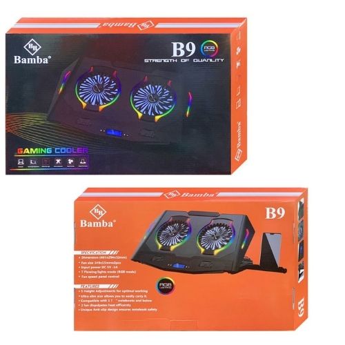 Đế tản nhiệt laptop Led RGB BAMBA B9 - Led RGB