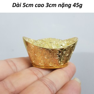 1 Thỏi vàng bằng đồng vàng kt 5x3cm