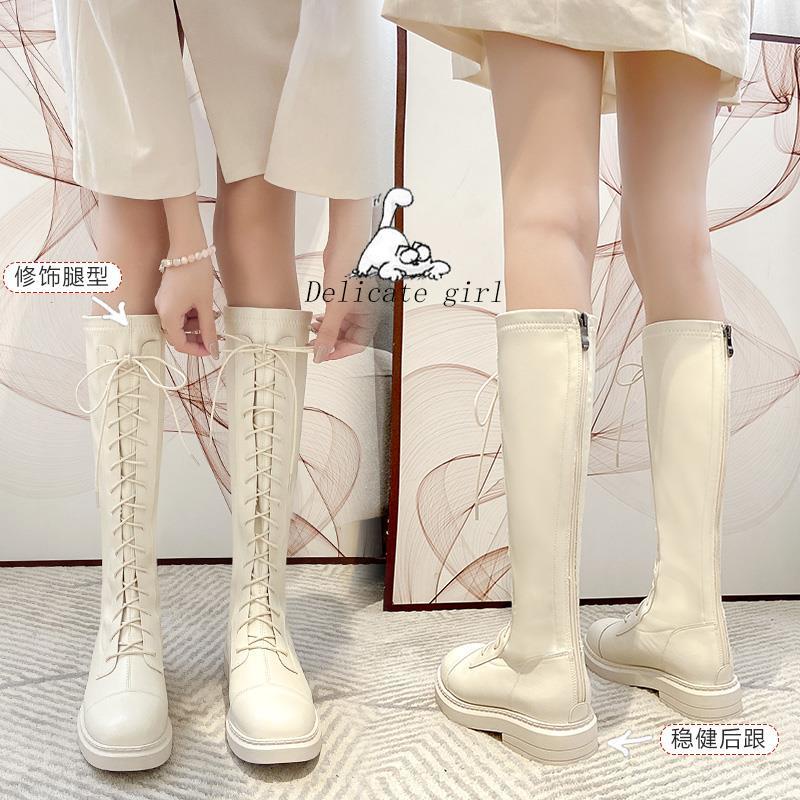 Giày Boot Cổ Cao Thiết Kế Mới Thời Trang Mùa Thu Đông Dành Cho Nữ