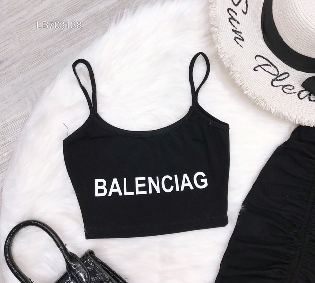 Set áo thun croptop chữ 2 dây + chân váy rút dây