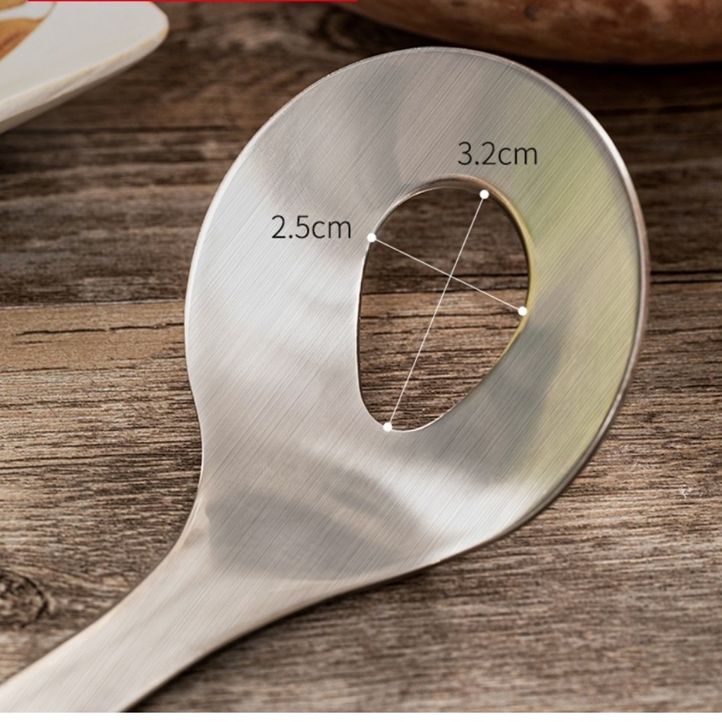 Muôi làm thịt viên vá viên thịt tiện lợi làm mộc thịt viên tiện lợi nhanh chóng bằng thép không gỉ có tay cầm dài