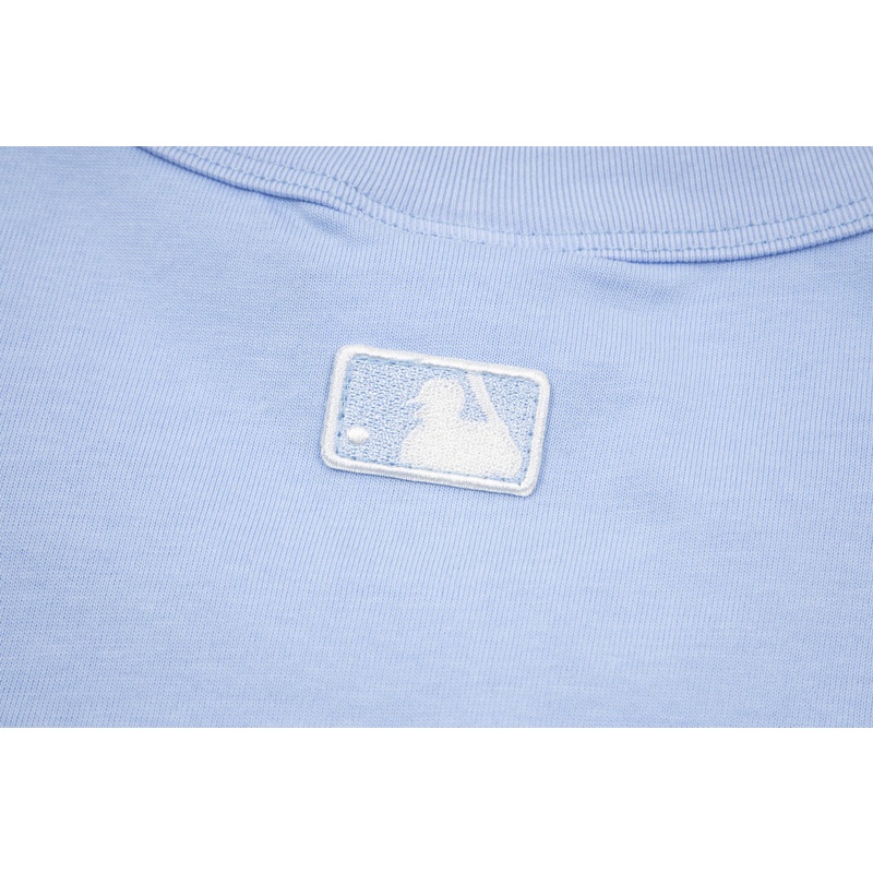 ❤❀  ❤ Áo Thun Cotton Tay Ngắn Thêu Họa Tiết MLB NY Thời Trang Cho Cặp Đôi
