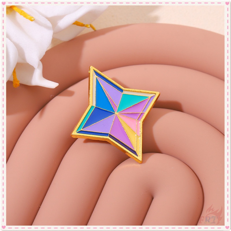 ★ Primogems - Ghim Cài Áo Tác Động Genshin ★ 1 Huy Hiệu Gài Balo Tráng Men Hình Game Adventure Doodle