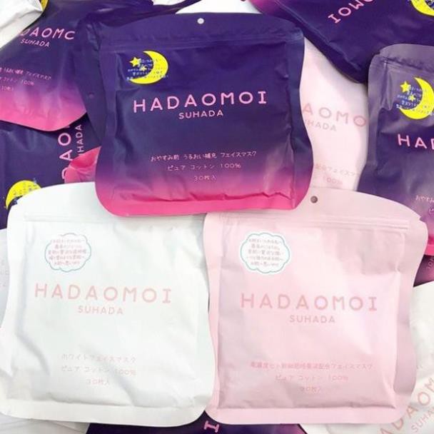 Mặt nạ ngủ tế bào gốc Hadaomoi Suhada 30 miếng - 3 màu Hàng Nhật Nội Địa