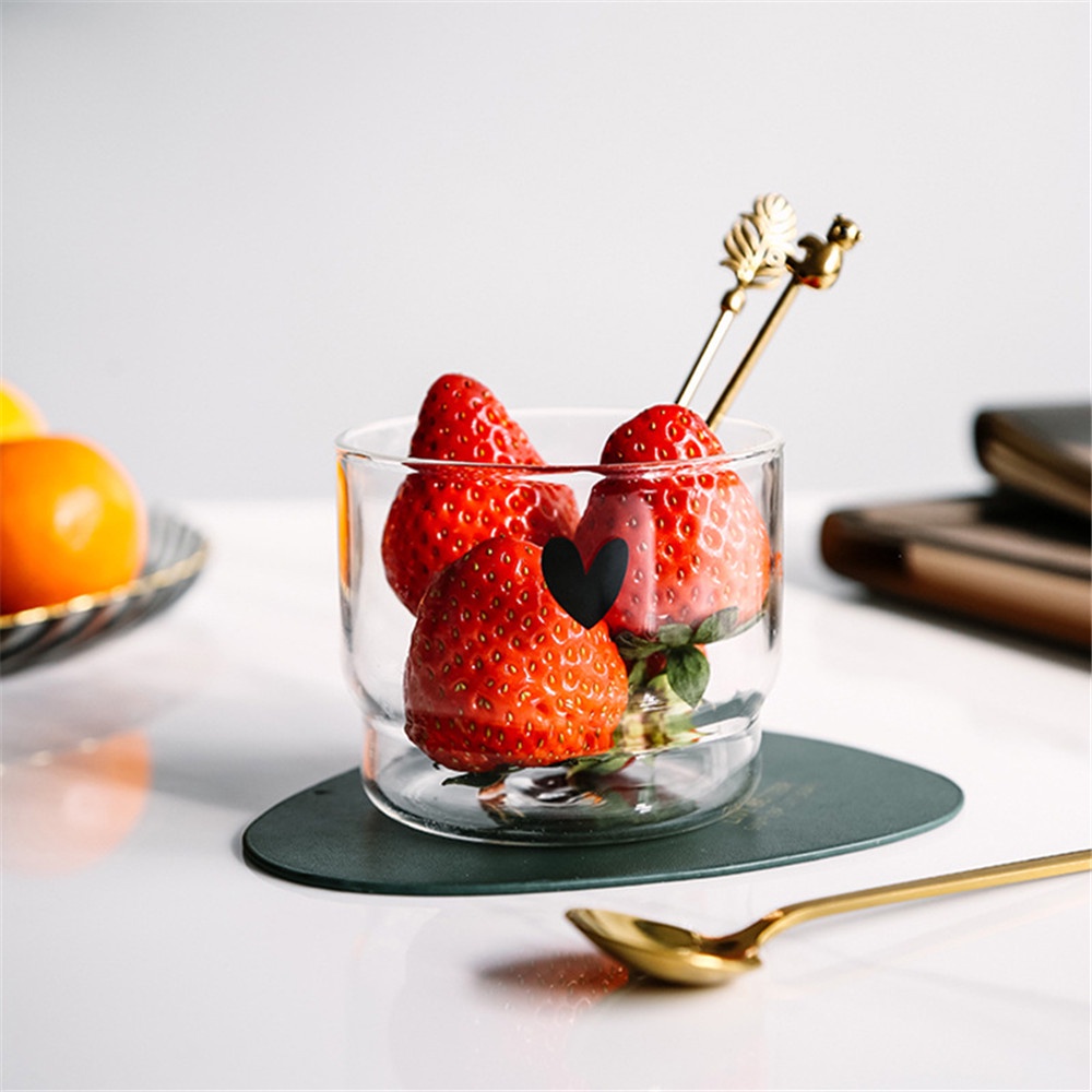 Cốc thủy tinh trong suốt có thể xếp chồng lên nhau dung tích 300ml