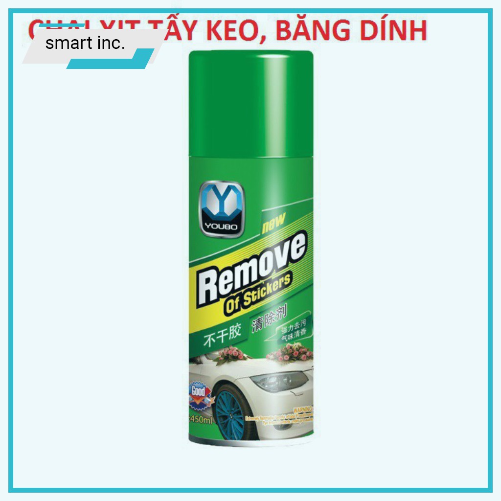 Bình Xịt Tẩy Keo Dán Băng Dính 3m 🏆HOT🏆 Sticker Remover Chai Dung Dịch Rửa Sạch Vết Keo Decal Nhựa Đường