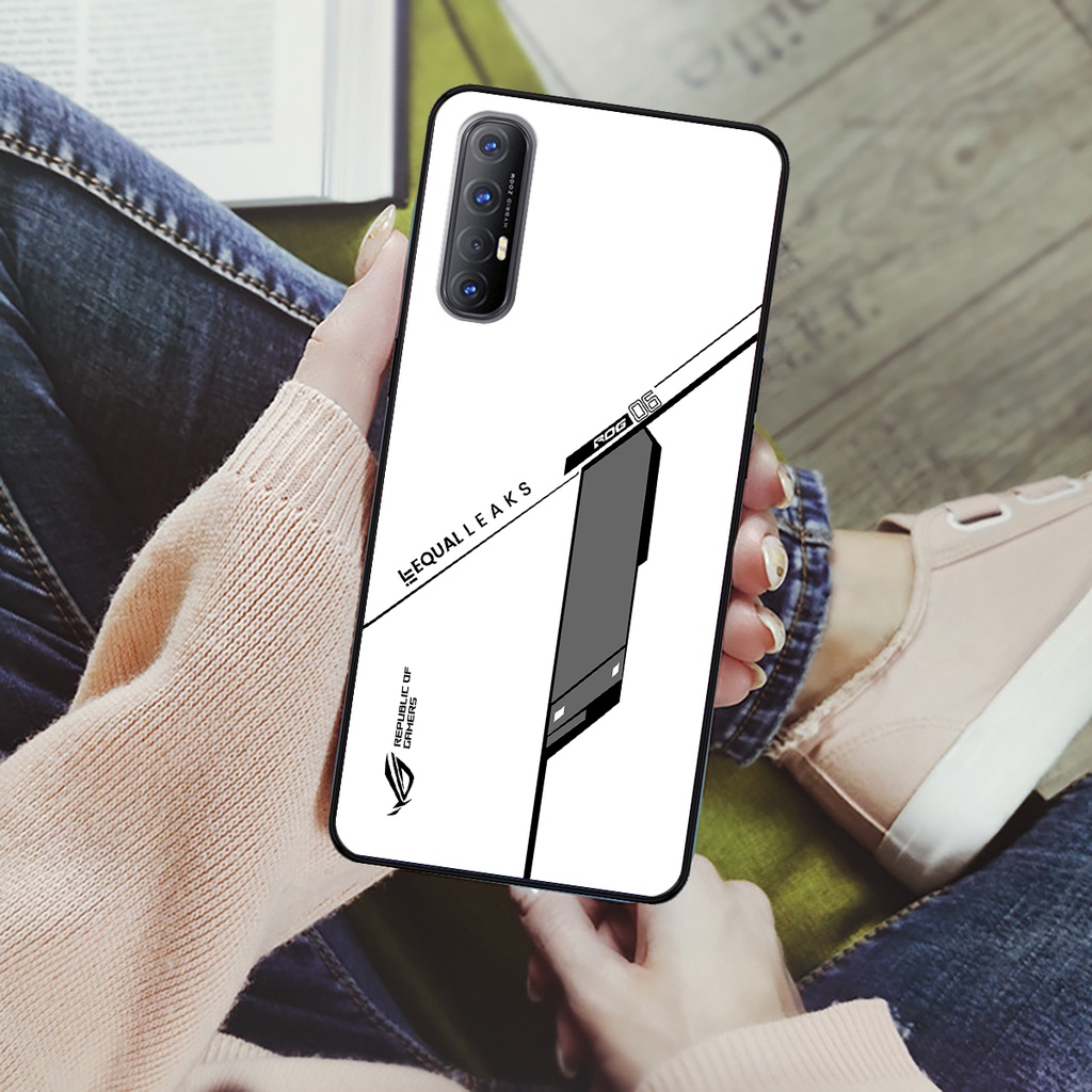 Ốp lưng điện thoại OPPO Reno 3 Pro - Republic of Gamers, chất liệu kính cường lực